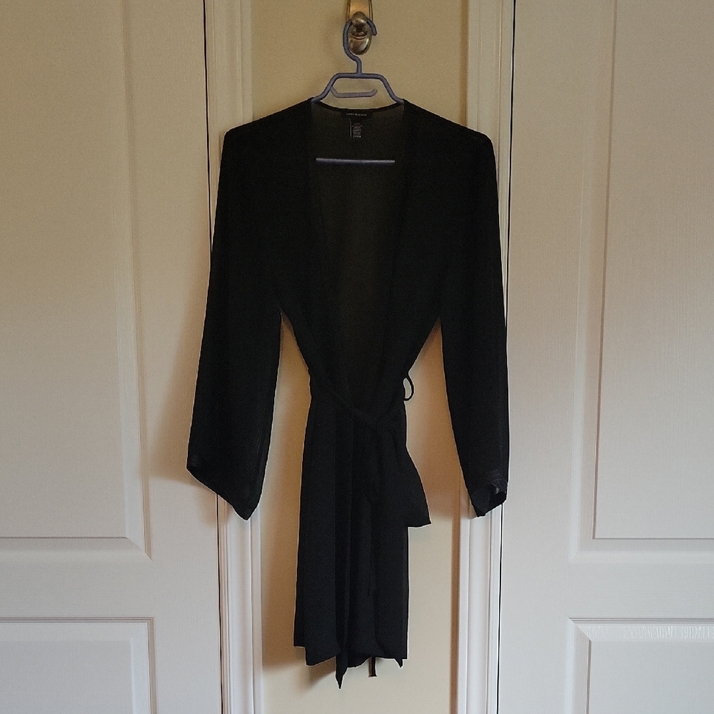 Jones New York Black Cardigan with Belt